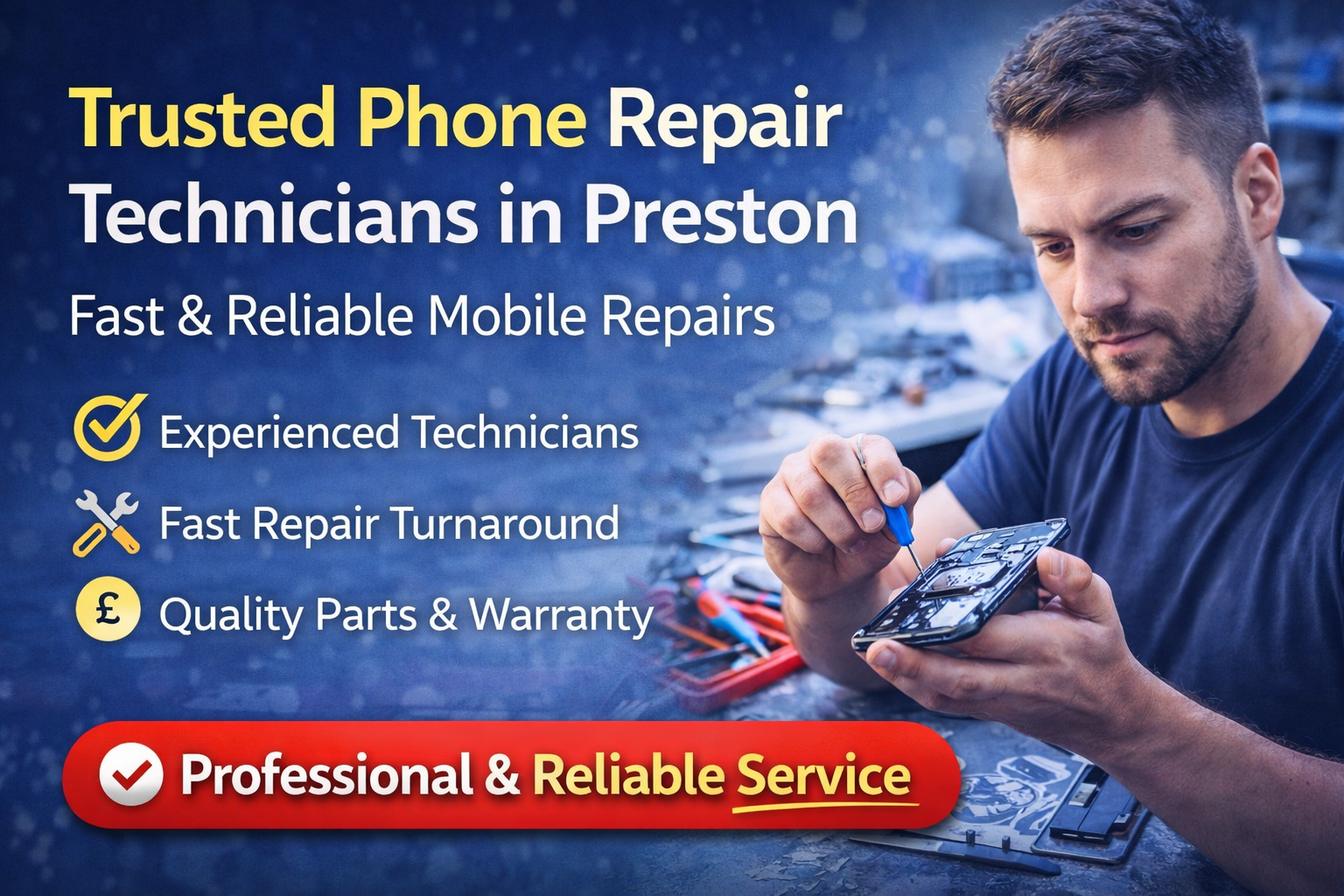 Trusted Phone Repair Technicians in Preston – Fast & Reliable Mobile Repair Services